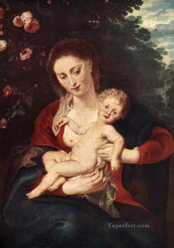ピーター・パウル・ルーベンス Painting - 聖母子 1620年 バロック ピーター・パウル・ルーベンス